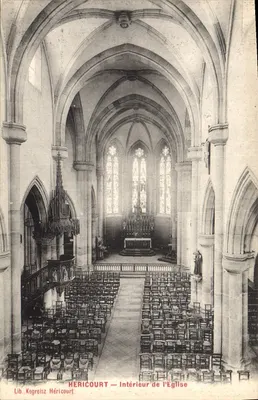 Héricourt — Interior da Igreja — Lib. Kegreisz Héricourt