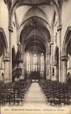Héricourt (Haute-Saône) — Interior da Igreja — C-L-B, n° 76