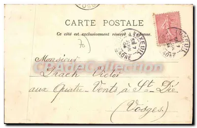 Luxeuil-les-Bains — La Stazione — Reuchet, editore, Fougerolles — Verso