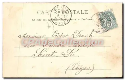 Luxeuil-les-Bains — De Maison du Bailly — De meisjeschool — Reuchet, uitg., Fougerolles — Achterkant