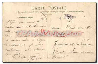 Corravillers - O Centro — A Alta-Saône pitoresca — editor desconhecido, n°77 — Verso