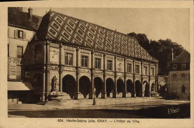Gray — O Palácio de Ville — editor Péquignot, n°624
