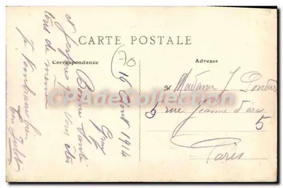 Gray - Widok Mostu Kamiennego — LA HAUTE-SAONE ILLUSTRÉE, B.F., PARIS, n°32 — Rewers