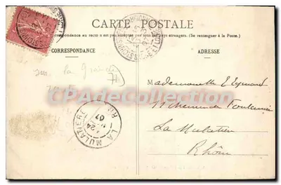 St-Christophe-en-Brionnais — Het Kasteel — Ed. J. Vuillaume, Marcigny — Achterkant