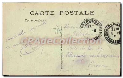 Chalon-sur-Saône — Mały Creusot, «Mangini», na Saône «Marine française» — Wyd. P. O. — Rewers
