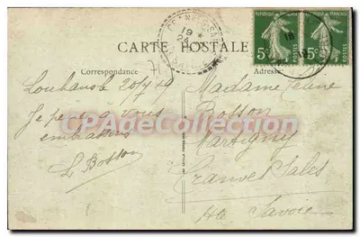 Louhans (S.-et-L.) — Interior da Igreja — CPAdeCollection — Verso
