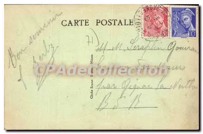 Macon — La Nouvelle Poste construite en 1912 — Antieke ansichtkaart deCollection — Achterkant