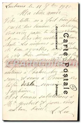 Louhans — Promenade dos Cordeliers no outono — n° 370 — Verso