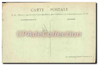 Tournus — Vista Geral da Cidade e Quai do Norte — B. F. Chalon — Verso