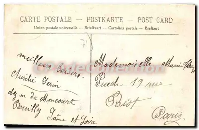 Chagny — Castelo em Diois — Call. Grillot, vendedor de especiarias — Verso