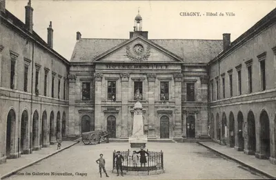 Chagny - O Hotel de Ville — edição das Galeries Nouvelles, Chagny