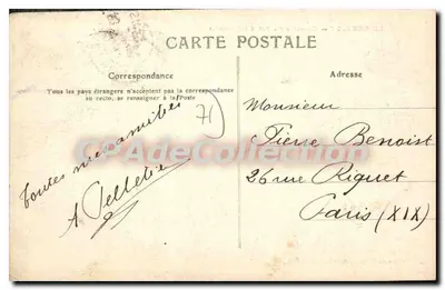 Le Creusot — Cuartel del 29° Regimiento de Infantería — Editor: Ch. Martel, Le Creusot — Reverso