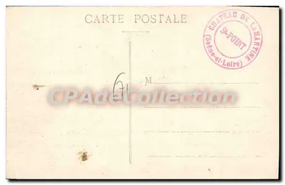 St-Point — Túmulo de Lamartine — Coleção Prudon, Mâcon — Verso