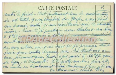 Chagny (Saône-et-Loire) — A Igreja — C.T.E. n° 9938 — Verso