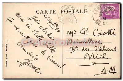 Annecy — I pulitori di camino — Parrot, fot. Annecy, n°292 — Verso