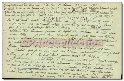 Cantieri Schneider e Cie — Chalons-sur-Saône — Ed. Bourgeois Frères — Verso