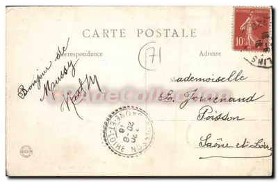 Mussy-sous-Dun (S.-et-L.) — O Viaduto, comp. 561 m., alt. 60 m. — E. F., Paris — Verso