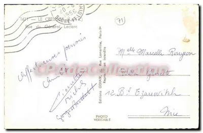 Place du Général-Leclerc — Le Creusot — Éditions GEHAIR — Verso