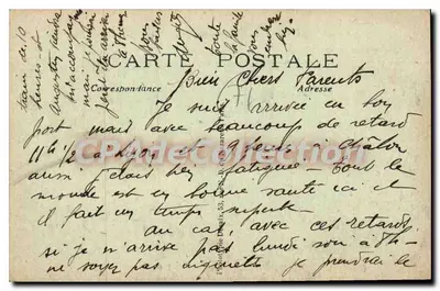 Chalon-sur-Saône — Vista geral — editor J. J. B. n°15 — Verso