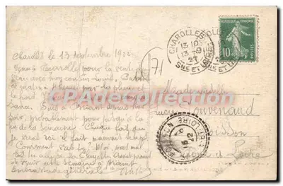 Charolles (S.-et-L.) — Monumento a los Caídos de la Gran Guerra — Cliché Goudon — Reverso