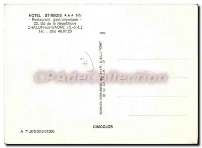Hotel St-Régis — Gastronomisch restaurant — Chalon-sur-Saône — Achterkant
