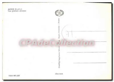 Autun (S.-et-L.) — Ogólny widok z powietrza — Imprimeur Combier — Rewers