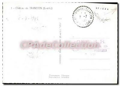 Zamek Brancion — Sainte-Émilion — Combière Imp. (S.-et-L.) — Rewers