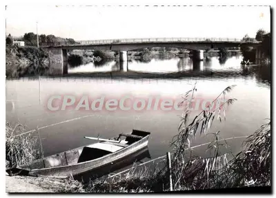Ponte sobre a Seille em Louhans — vista de pesca — CPAdeCollection