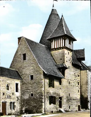 Bilhete postal semimoderno Marcigny Saone et Loire Moulin du Priere Benedictin XVI s