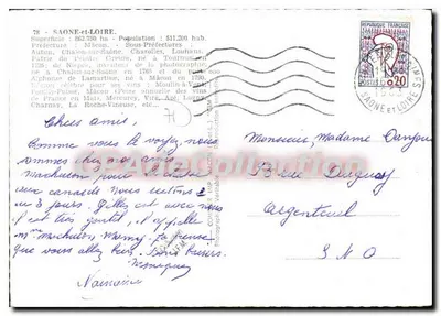 Saône-et-Loire — Karta turystyczna z mapą i zdjęciami miejsc — wydawca nieznany — Rewers