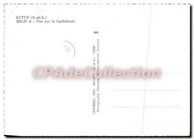 Autun (S.-et-L.) — Widok na katedrę — COMBER IMP. MACON — Rewers
