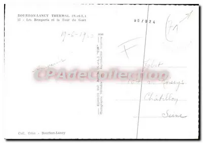 अर्ध-आधुनिक बूर्बोन लांसी थर्मल एस एंड एल लेस रेंपार्ट्स एंड ला टूर डू गुएट — पीछे