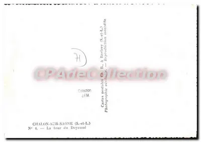 Chalon-sur-Saône — Wieża Doyenné — Zbiór J.F.M. — Rewers