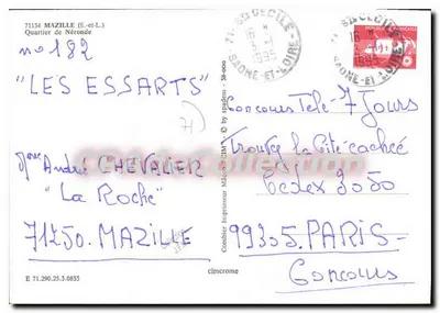 Les Essarts — Mazille (S.-et-L.) — Wydawca Cim — Rewers