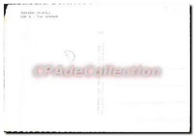 Bilhete postal semimoderno Saules S e L Vista geral — Verso