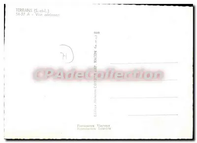 Terrans (S.-et-L.) — Widok z powietrza — Éditions Condor Imp. Macon — Rewers