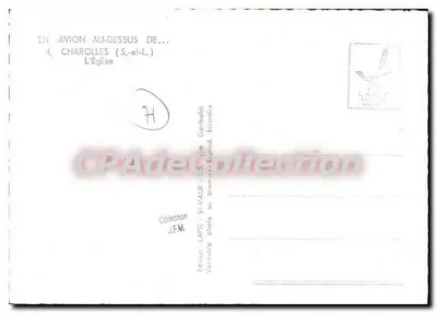 Charolles — La Iglesia — Edición Lapie & Service Alrien — Reverso