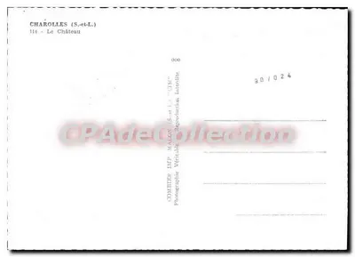 Charolles (S.-et-L.) — El Castillo — Imp. Malon — Reverso