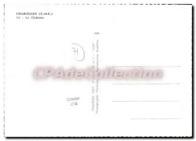 Charolles (S.-et-L.) — El Castillo — IMP. MAUDON — Reverso