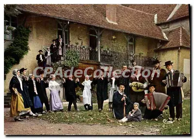 Grupo folclórico 'Les Gas du Tsarollais' — Charolles — Impressor Macon