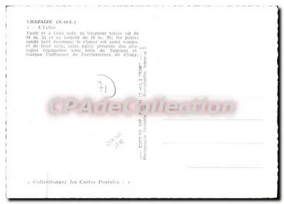 Chapaize (S.-et-L.) — Kościół z trzema nawami — CIM — Rewers