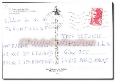 L'Herbégement (Vendée) — Vista geral — Pierre Artaud & Cie, editores — Verso