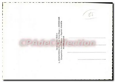 베르드주 해안 — 일러스트레이션 포함 포스터 카드 — L. Châtagnéau & André Mancy — 뒷면