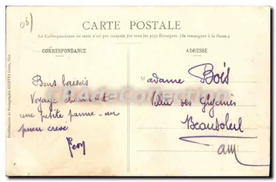 Sospel (A.-M.) — A Ponte Velha — Coleção Artística, n°1210 — Verso