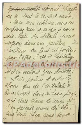 Peira-Cava (A.M.) — Stacja letnia w lesie — Wydawca A. Gal, Labbacs, nr 3784 — Rewers