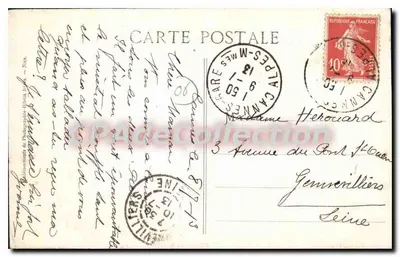 CANNES - Zamek Napoule — Wydawnictwo Gilette, nr 480 — Rewers