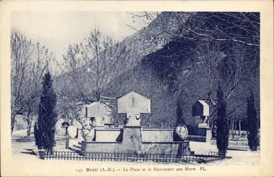 Breil (A.M.) — A Praça e o Monumento aos Mortos FL.