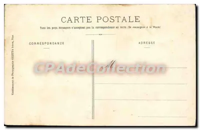 Antibes - Torre Velha (Ruínas do Castelo Grimaldi) — Coleção Artística 616 — Edição Gilelta, Nice — Verso