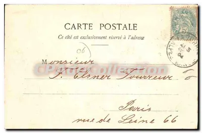 La Turbie - Torre di Augusto - Resti Romani — Cartolina d'epoca n°1002, editore non identificato — Verso