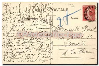 Mônaco - A Cidade - O Rochedo — Edição Gilelta, fot. Née, n°726 — Verso